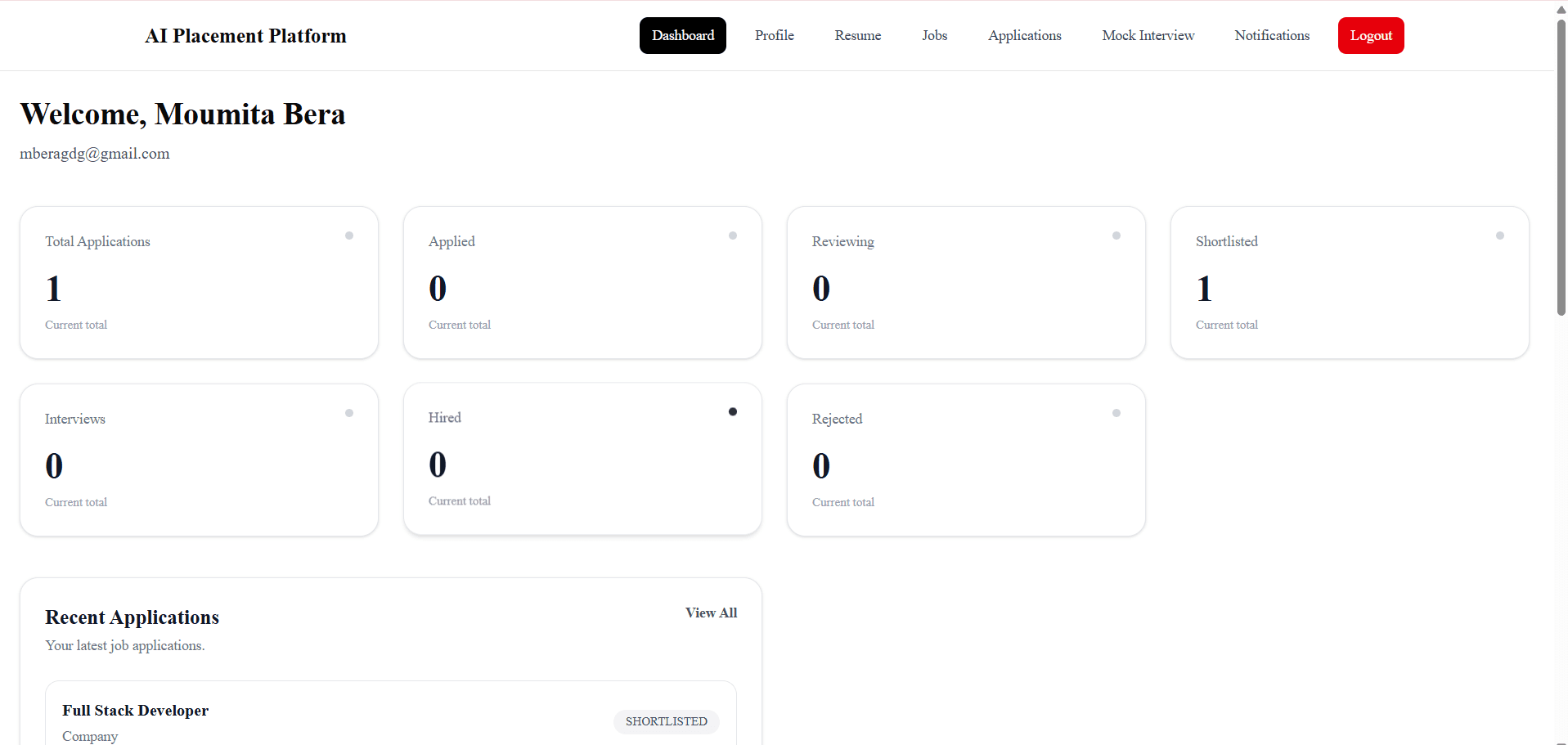 Student Dashboard